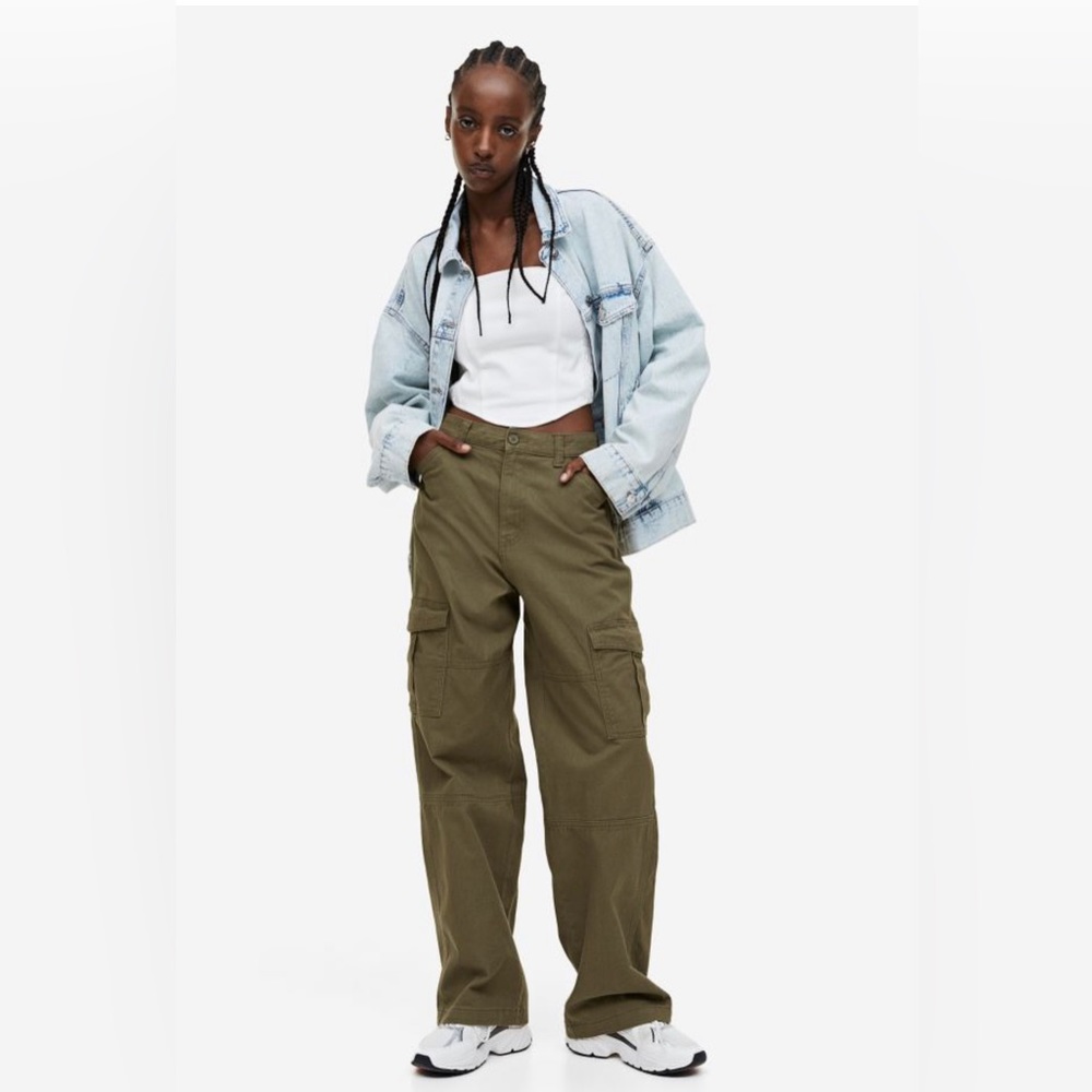 Olive cargo pants